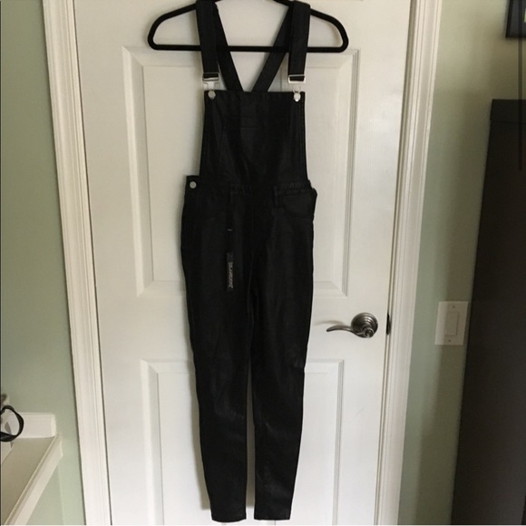 Blank NYC All Good Overall in Vegan Leather - Picture 2 of 8